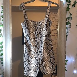 snake skin dress